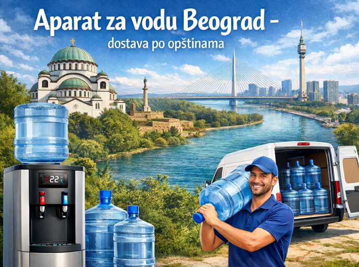 Aparat za vodu Beograd - dostava po opštinama